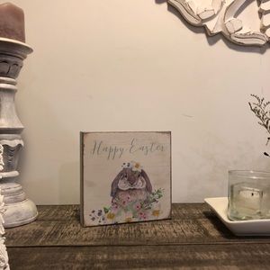 Happy Easter wooden sign